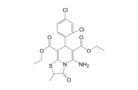 5-Amino-7-(2,4-dichlorophenyl)-2-methyl-3-oxo-7H-thiazolo[3,2-a]pyridine-6,8-dicarboxylic acid diethyl ester