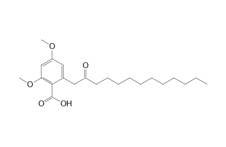 2,4-Dimethoxy-6-(2-oxidanylidenetridecyl)benzoic acid