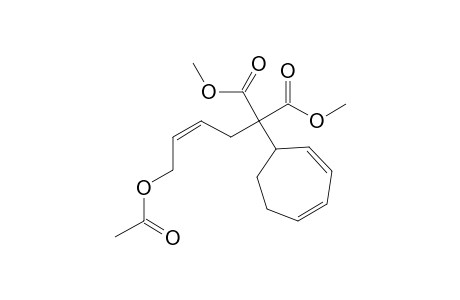 Dimethyl (2,4-cycloheptadienyl)((Z)-acetoxy-2-butenyl)malonate