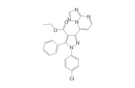 7-[1-(4-Chlorophenyl)-5-phenyl-4-ethoxycarbonyl-1H-pyrazol-3-yl]-[1,2,4]triazolo[1,5-a]pyrimidine