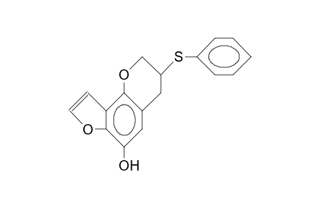 6-Hydroxy-3-phenylthio-(2,3,4H)-furo(2,3-H)-1-benzopyran