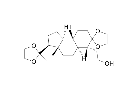 Spiro[7H-benz[e]indene-7,2'-[1,3]dioxolane]-6-ethanol, dodecahydro-3a,6-dimethyl-3-(2-methyl-1,3-dioxolan-2-yl)-, [3S-(3.alpha.,3a.alpha.,5a.beta.,6.beta.,9a.alpha.,9b.beta.)]-