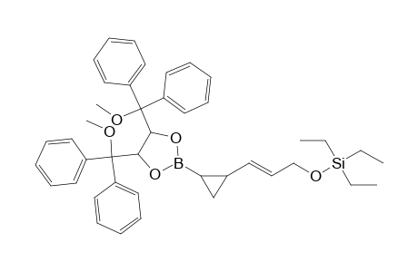 2-{2'-[2"-(Triethylsilyloxy)methyl]ethenylcyclopropyl}-4,5-bis[diphenyl(methoxy)methyl]-1,3,2-dioxaborolane