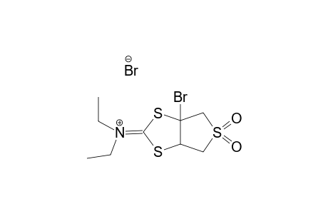 2-(N,N-DIETHYL)-IMINO-3A-BROMO-5,5-DIOXOPERHYDROTHIENO-[3.4-D]-1,3-DIOTHIOLAN_BROMIDE