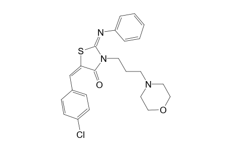 5-(4-Chloro-benzylidene)-3-(3-morpholin-4-yl-propyl)-2-phenylimino-thiazolidin-4-one