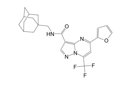 Pyrazolo[1,5-a]pyrimidine-3-carboxamide, 5-(2-furanyl)-N-(tricyclo[3.3.1.1(3,7)]dec-1-ylmethyl)-7-(trifluoromethyl)-