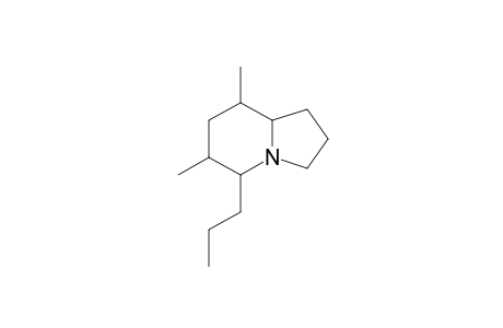 5-Propyl-6,8-dimethylindolizidine