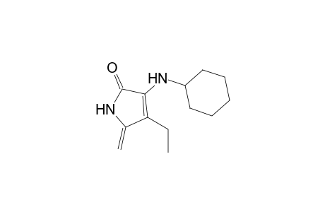 3-(Cyclohexylamino)-1,5-dihydro-4-ethyl-5-methylene-2H-pyrrol-2-one