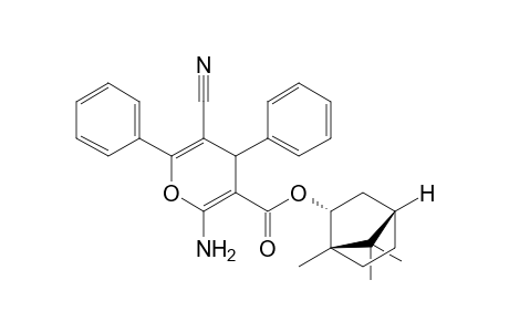 2-Amino-3-[(-)-(1'S,2'R,4'S)-bornyloxycarbonyl]-5-cyano-4,6-diphenyl-4H-pyran