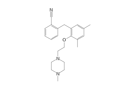 2-(3,5-Dimethyl-2-(2-(4-methylpiperazin-1-yl)ethoxy)benzyl)benzonitrile