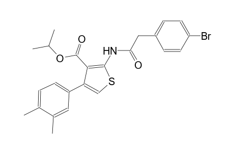 isopropyl 2-{[(4-bromophenyl)acetyl]amino}-4-(3,4-dimethylphenyl)-3-thiophenecarboxylate