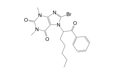1H-purine-2,6-dione, 7-(1-benzoylhexyl)-8-bromo-3,7-dihydro-1,3-dimethyl-