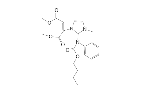 Dimethyl {3-methyl-2-[(butoxycarbonyl)anilino]-2,3-dihydro-1H-imidazol-1-yl}-2-butene-dioate