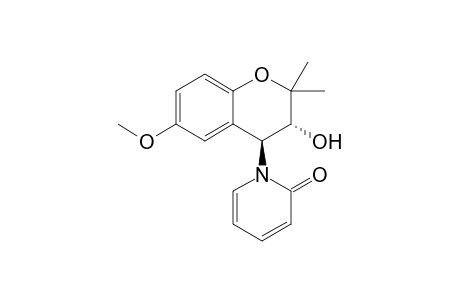 trans-3,4-Dihydro-4-(1,2-dihydro-2-oxo-1-pyridyl)-3-hydroxy-6-methoxy-2,2-dimethyl-2H-1-benzopyran
