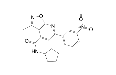 isoxazolo[5,4-b]pyridine-4-carboxamide, N-cyclopentyl-3-methyl-6-(3-nitrophenyl)-