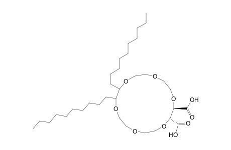 (2R,3R)-11,12-Didecyl-1,4,7,10,13,16-hexaoxacyclooctadecane-2,3-dicarboxylic acid