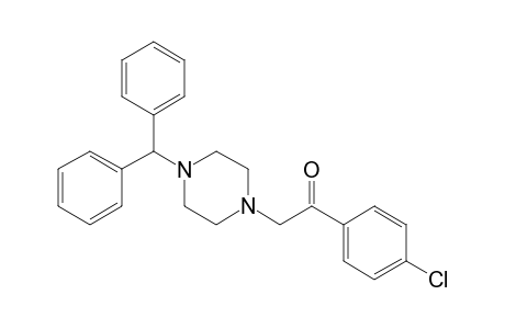 1-(4-Chlorophenyl)-2-[4-(diphenylmethyl)-1-piperazinyl]ethanone