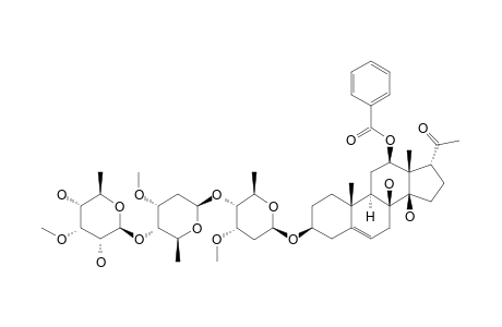 FOLOTSOSIDE-A;12-O-BENZOYL-LINEOLON-6-DESOXY-3-O-METHYL-BETA-D-ALLOPYRANOSYL-(1->4)-BETA-D-CYMAROPYRANOSYL-(1->4)-BETA-D-CYMAROSIDE