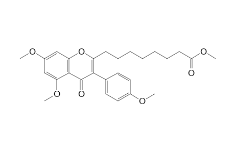 8-[4-keto-5,7-dimethoxy-3-(4-methoxyphenyl)chromen-2-yl]caprylic acid methyl ester