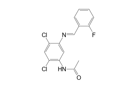 N-[2,4-Dichloro-5-[(2-fluoro-benzylidene)-amino]-phenyl]-acetamide