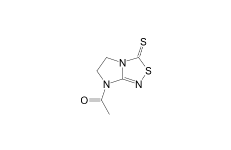 1-(3-sulfanylidene-5,6-dihydroimidazo[2,3-c][1,2,4]thiadiazol-7-yl)ethanone