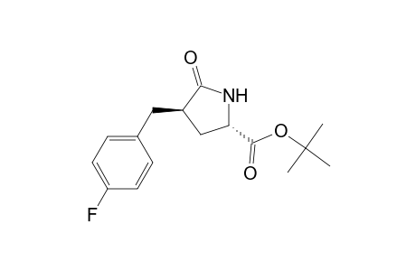 tert-Butyl (2S)-4.beta.-((p-fluorophenyl)methyl)pyroglutamate
