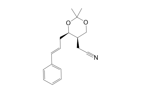 2-[(4R,5R)-2,2-dimethyl-4-[(E)-3-phenylprop-2-enyl]-1,3-dioxan-5-yl]acetonitrile