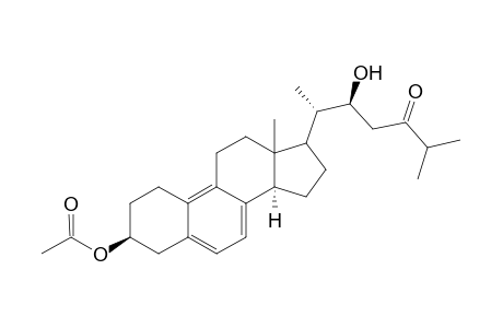 22(S)-Hydroxy-19-nor-24-oxo-ergosta-5,7,9-trien-3.beta.-yl Acetate