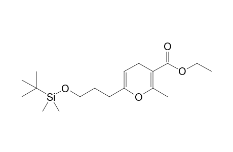 2-Methyl-3-(ethoxycarbonyl)-6-[3'-(t-butyldimethylsilyloxy)propyl]-4H-pyran