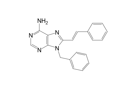 9-Benzyl-8-[(E)-styryl]adenine