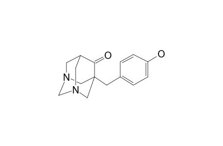 5-(4-Hydroxyphenylmethyl)-1,3-diazaadamantan-6-one