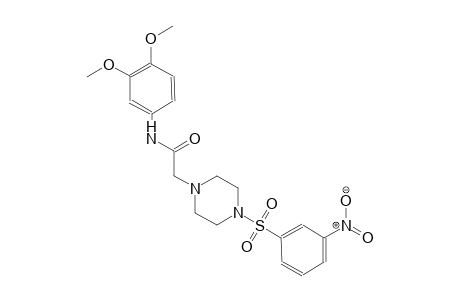 1-piperazineacetamide, N-(3,4-dimethoxyphenyl)-4-[(3-nitrophenyl)sulfonyl]-