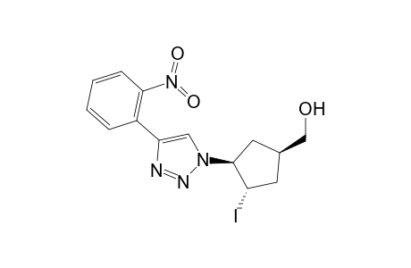 {t-3-Iodo-c-4-[(2''-nitrophenyl)-1H-1',2',3'-triazol-1'-yl]-r-1-cyclopentyl}-methanol