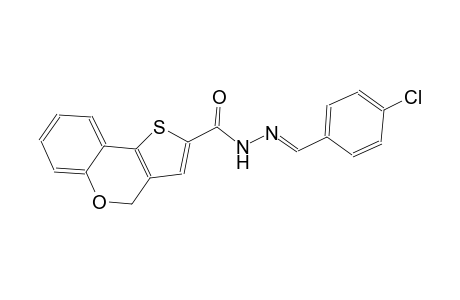 N'-[(E)-(4-chlorophenyl)methylidene]-4H-thieno[3,2-c]chromene-2-carbohydrazide