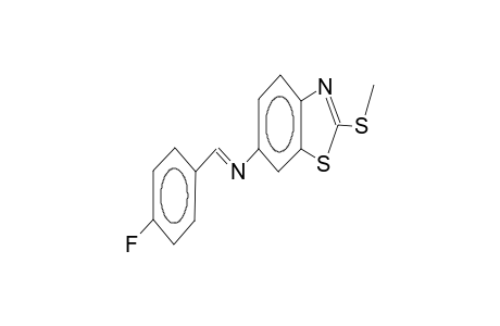 2-methylthio-6E-(4-fluorobenzylideneamino)-1,3-benzothiazole
