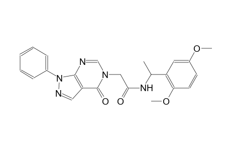 N-[1-(2,5-dimethoxyphenyl)ethyl]-2-(4-oxo-1-phenyl-1,4-dihydro-5H-pyrazolo[3,4-d]pyrimidin-5-yl)acetamide