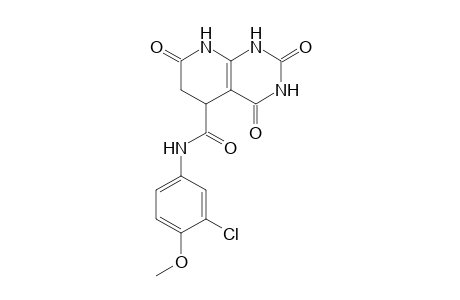 N-(3-Chloro-4-methoxyphenyl)-2,4,7-trioxo-1,2,3,4,5,6,7,8-octahydropyrido[2,3-d]pyrimidine-5-carboxamide