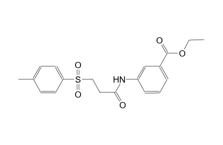 benzoic acid, 3-[[3-[(4-methylphenyl)sulfonyl]-1-oxopropyl]amino]-, ethyl ester