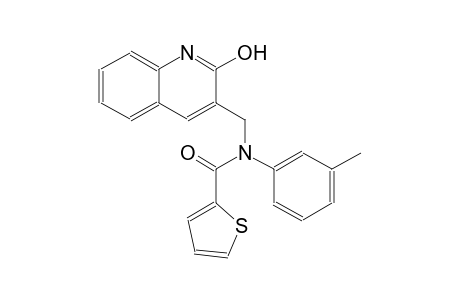 N-[(2-hydroxy-3-quinolinyl)methyl]-N-(3-methylphenyl)-2-thiophenecarboxamide