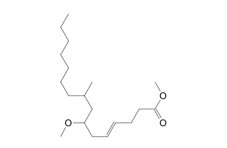 Methyl trans-7-methoxy-9-methylhexadec-4-enoate