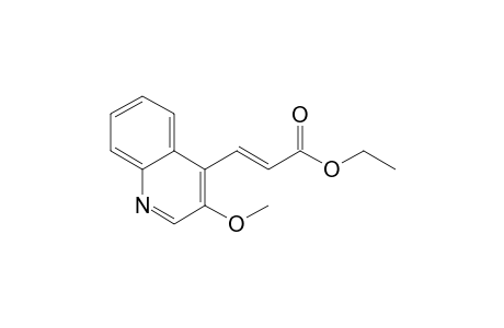 Ethyl 3-(3-Methoxyquinolin-4-yl)propenoate