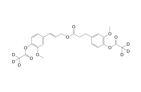 (2E)-3-{4-[(2,2,2-2H3)acetyloxy]-3-methoxyphenyl}prop-2-en-1-yl 3-{4-[(2,2,2-2H3)acetyloxy]-3-methoxyphenyl}propanoate