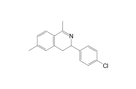 3-(4-Chlorophenyl)-1,6-dimethyl-3,4-dihydroisoquinoline