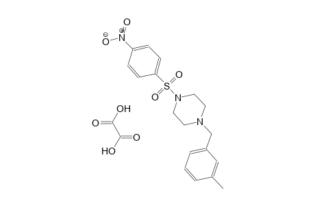1-(3-methylbenzyl)-4-((4-nitrophenyl)sulfonyl)piperazine oxalate