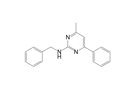 2-Pyrimidinamine, 4-methyl-6-phenyl-N-(phenylmethyl)-