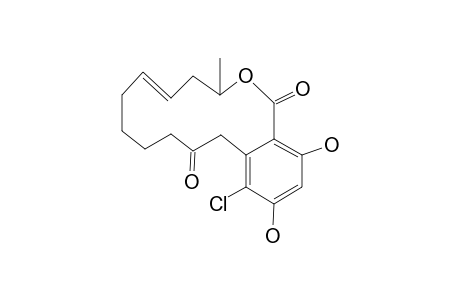 MONORDEN-E;13-CHLORO-3,4,7,8,9,10-HEXAHYDRO-14,16-DIHYDROXY-3-METHYL-1H-2-BENZOXACYClOTETRADECIN-1,11(12H)-DIONE