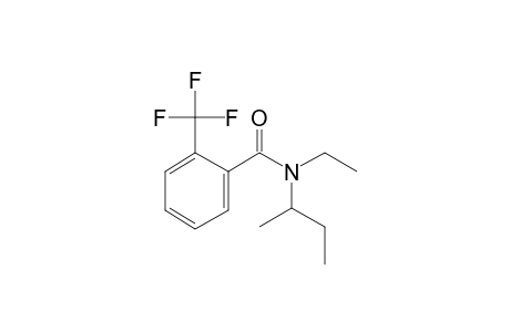 Benzamide, 2-trifluoromethyl-N-(2-butyl)-N-ethyl-