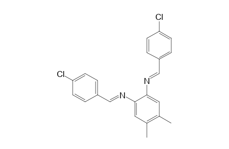 N,N'-BIS(p-CHLOROBENZYLIDENE)-4,5-DIMETHYL-o-PHENYLENEDIAMINE