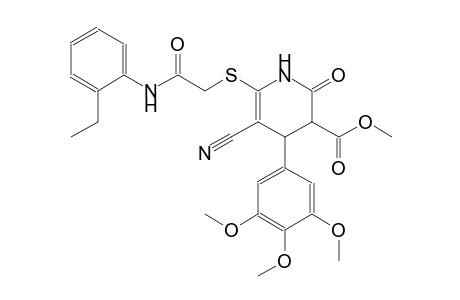 3-pyridinecarboxylic acid, 5-cyano-6-[[2-[(2-ethylphenyl)amino]-2-oxoethyl]thio]-1,2,3,4-tetrahydro-2-oxo-4-(3,4,5-trimethoxyphenyl)-, methyl ester