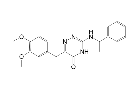 1,2,4-triazin-5(4H)-one, 6-[(3,4-dimethoxyphenyl)methyl]-3-[(1-phenylethyl)amino]-
